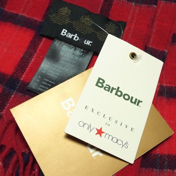 画像4: Barbour x Macy's バブアー x メイシーズ ラムウールマフラー タータンチェック [新品]