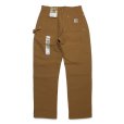 画像2: Carhartt B01-BRN カーハート ダブルニー ダックワークパンツ ペインターパンツ［新品（IRR）} (2)