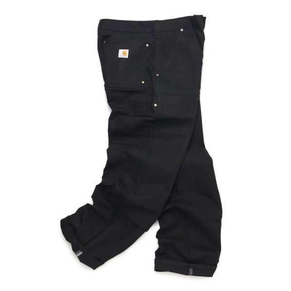 画像2: Carhartt B01-BLK カーハート ダブルニー ダックワークパンツ ペインターパンツ アメリカ製 USA製 Made in USA デッドストック［新品（IRR）］