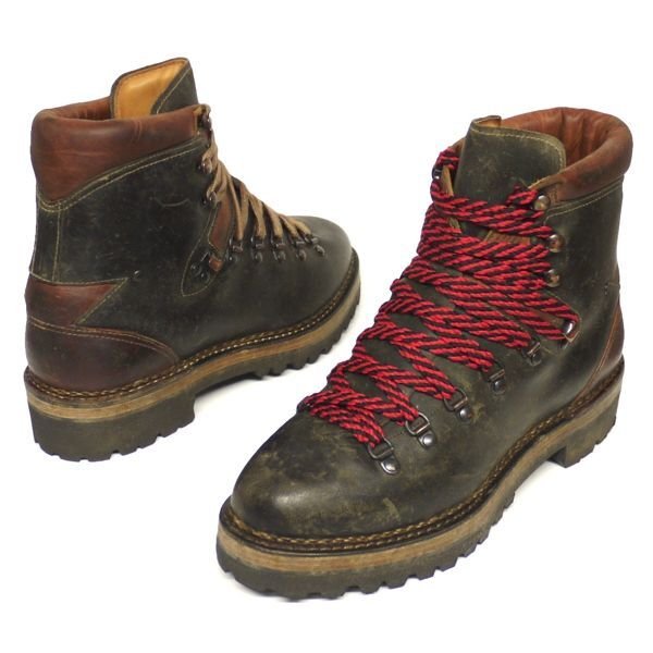 画像2: Ralph Lauren Falcon Wood Mountain Boots ラルフローレン マウンテンブーツ 革靴 イタリア製【$1,500】[新品]