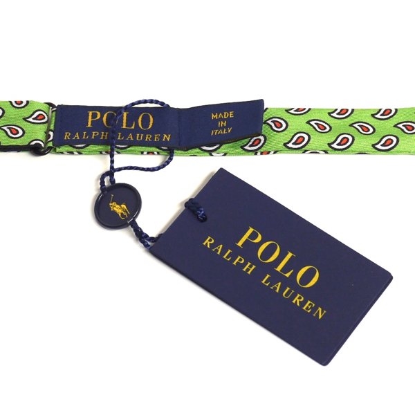 画像3: Polo Ralph Lauren ポロラルフローレン シルクネクタイ ボウタイ 蝶ネクタイ ペイズリー柄 イタリア製【$85】 [新品]