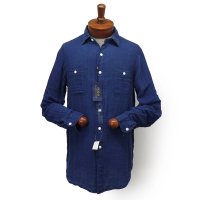 Polo Ralph Lauren ポロラルフローレン コットン&リネン ガーゼ素材 インディゴシャツ [新品]