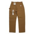 画像2: Carhartt B01-BRN カーハート ダブルニー ダックワークパンツ ペインターパンツ［新品（IRR）} (2)